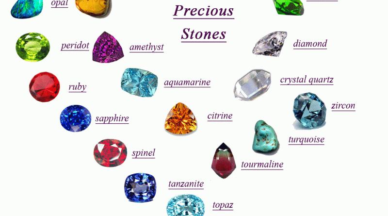 ¿De qué color son las piedras preciosas?