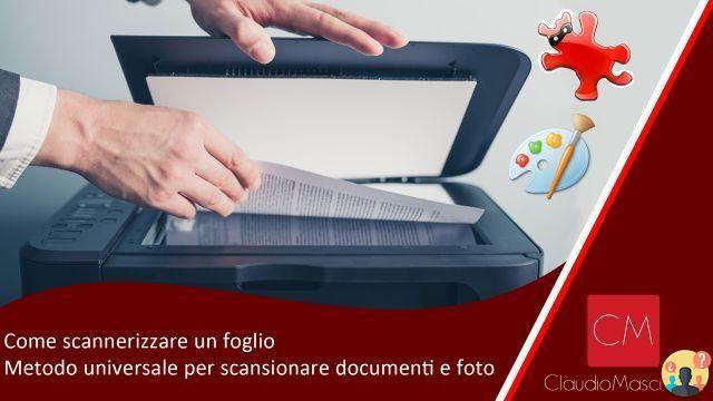 ¿Para escanear un documento?