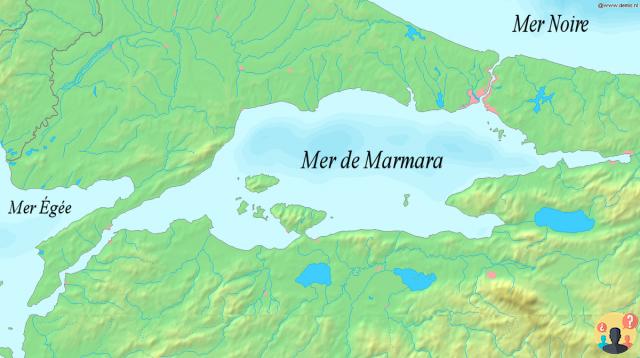 ¿Entre el mar Egeo y el mar de Mármara?