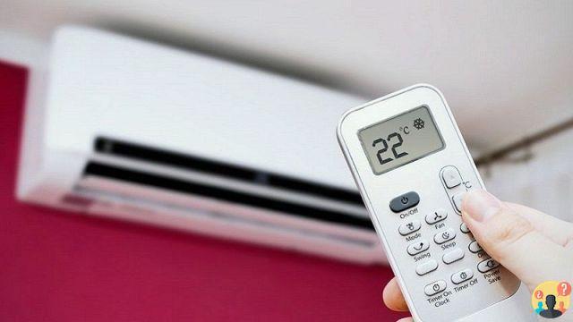 ¿Cuántos grados para el aire acondicionado caliente?