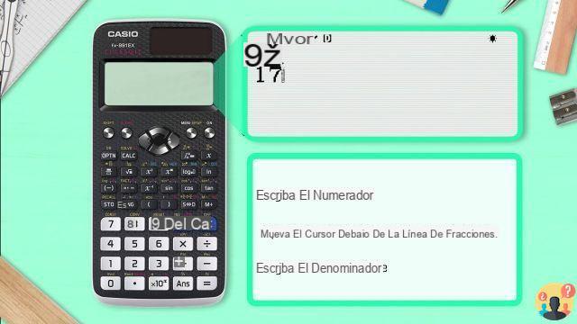 ¿Cómo se hace la fracción en la calculadora científica?