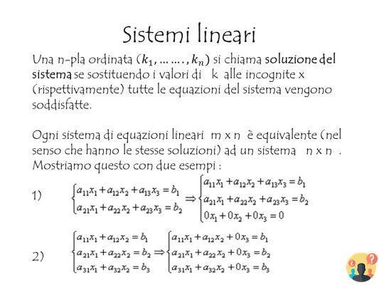 ¿Qué es un sistema de ecuaciones lineales?