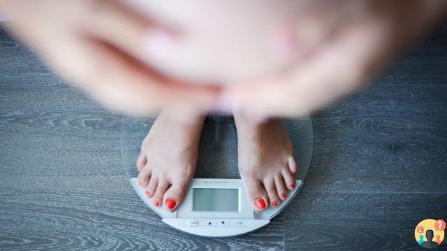 ¿En qué mes de embarazo aumenta más de peso?