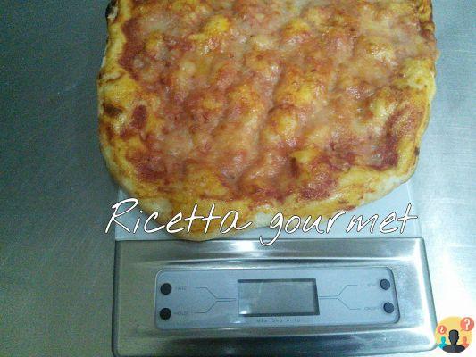 ¿Cuánto pesa una pizza margarita?