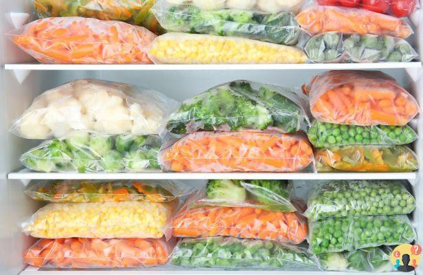 ¿Qué verduras se pueden congelar crudas?