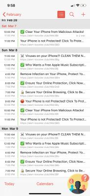 Iphone con virus calendario?