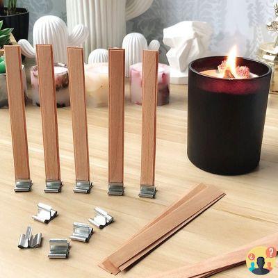 ¿Cómo usar mechas de madera para velas?