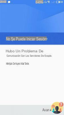 ¿Hay algún problema de comunicación con los servidores de Google?