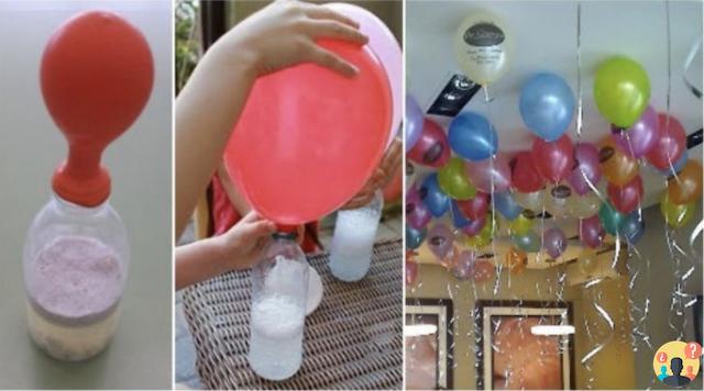 ¿Cómo se inflan los globos de helio?