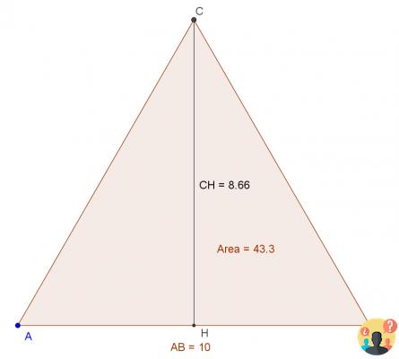 ¿Área de un triángulo?