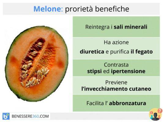 ¿Cuántas calorías tiene el melón?