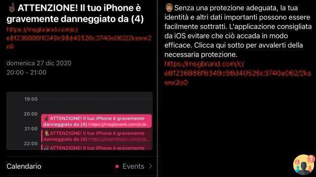 ¿Mensaje en el dispositivo infectado con iPhone?