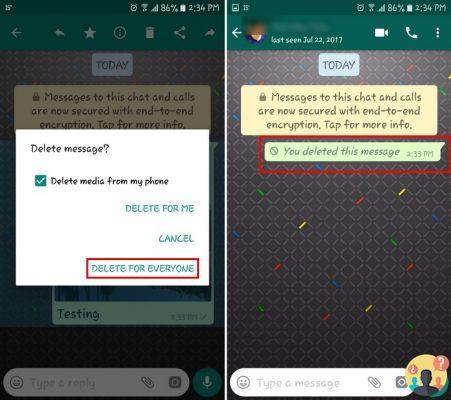 ¿Cómo eliminar un mensaje enviado incorrectamente en WhatsApp?
