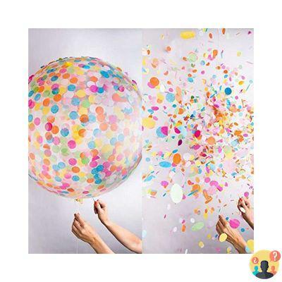 ¿Cómo funcionan los globos de confeti?