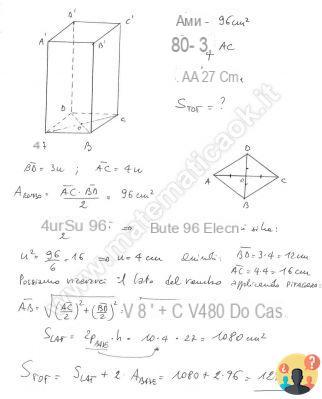 ¿Cómo se calcula el volumen de un prisma de base romboidal?
