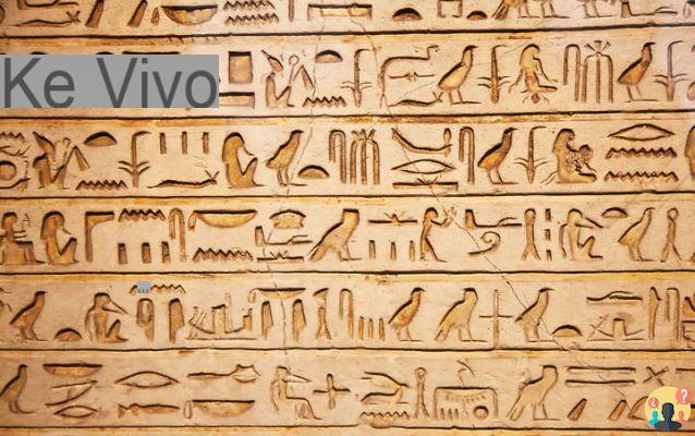 ¿Qué significa el jeroglífico egipcio?