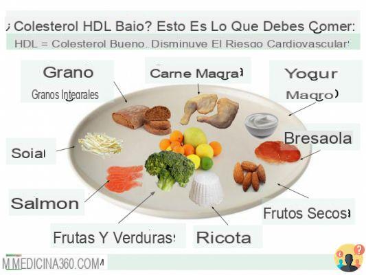 ¿Alimentos bajos en colesterol HDL para aumentarlo?