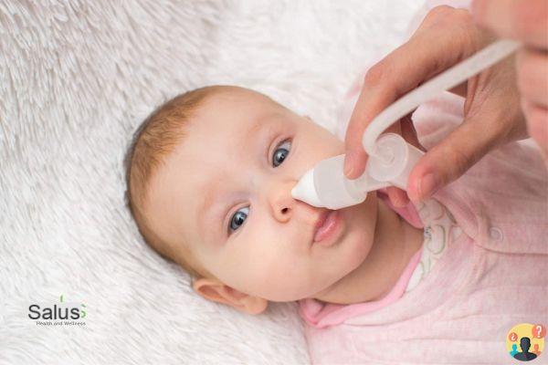 ¿Cómo usar una bomba nasal para bebés?