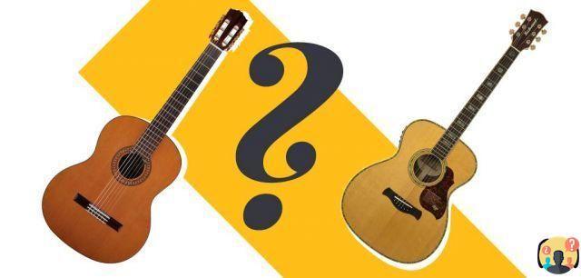 ¿Cuál es la diferencia entre guitarra acústica y clásica?