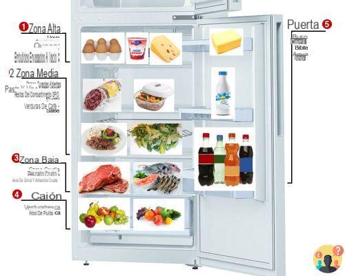 ¿Cuál es el lugar más frío del refrigerador?