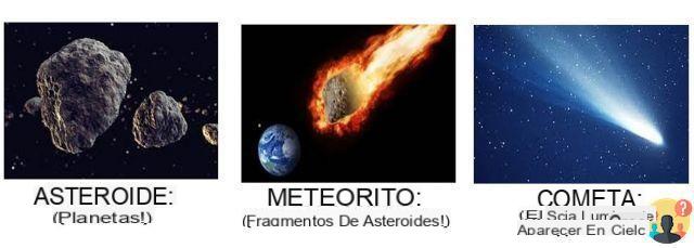 ¿Cuál es la diferencia entre asteroide y meteorito?