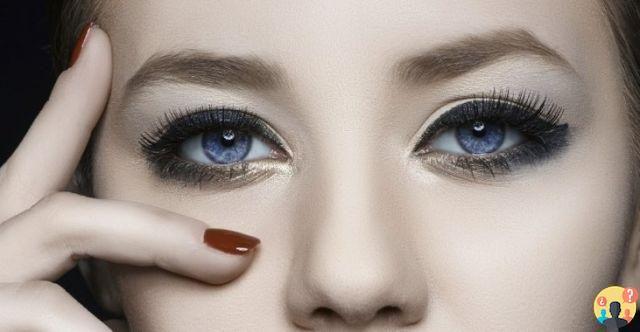 ¿Qué colores usar para los ojos azules?