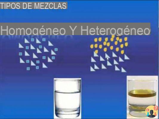 ¿Qué es una mezcla homogénea y heterogénea?