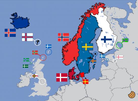 ¿Por qué las banderas escandinavas tienen cruces?
