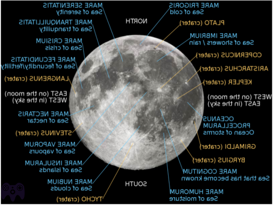 ¿Qué se encuentra en los mares lunares?