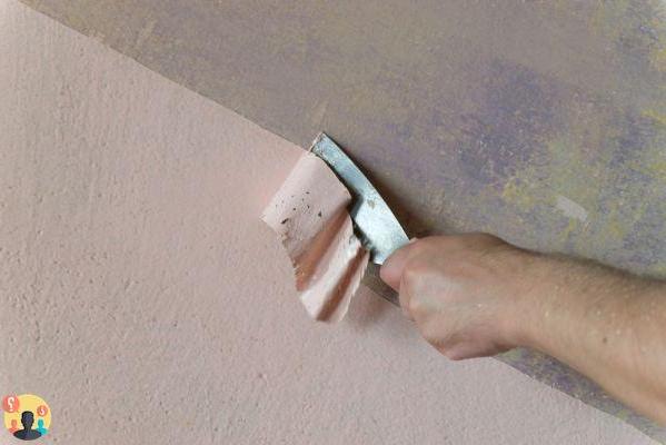 ¿Cómo alisar una pared ya pintada?