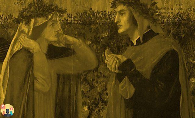 ¿Cuál es la alegoría de la mujer bondadosa en el banquete de Dante?