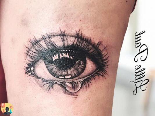 ¿Tatuaje de ojo con significado de lágrima?