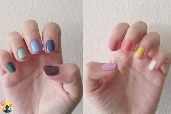 ¿Qué colores de uñas diferentes?