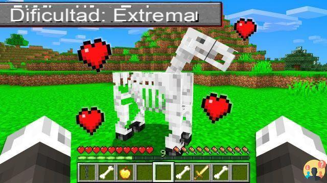 ¿Cómo domesticas a un caballo esqueleto en Minecraft?